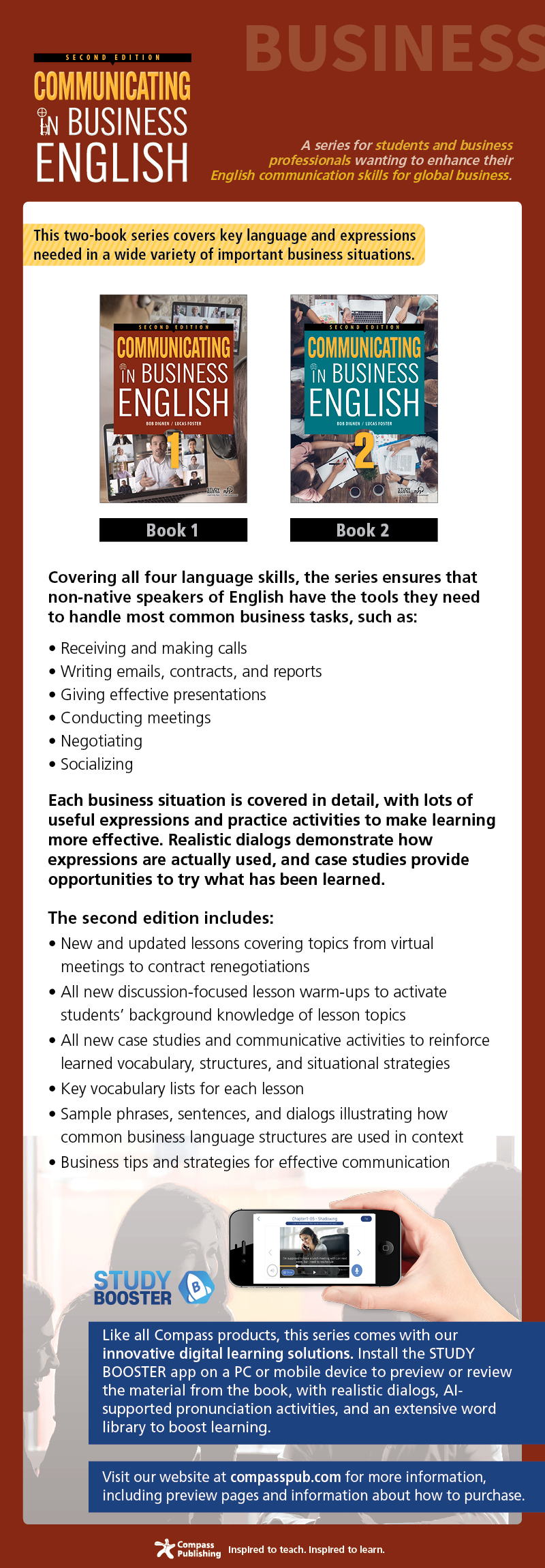 Communicating in Business English, second edition, advertisement